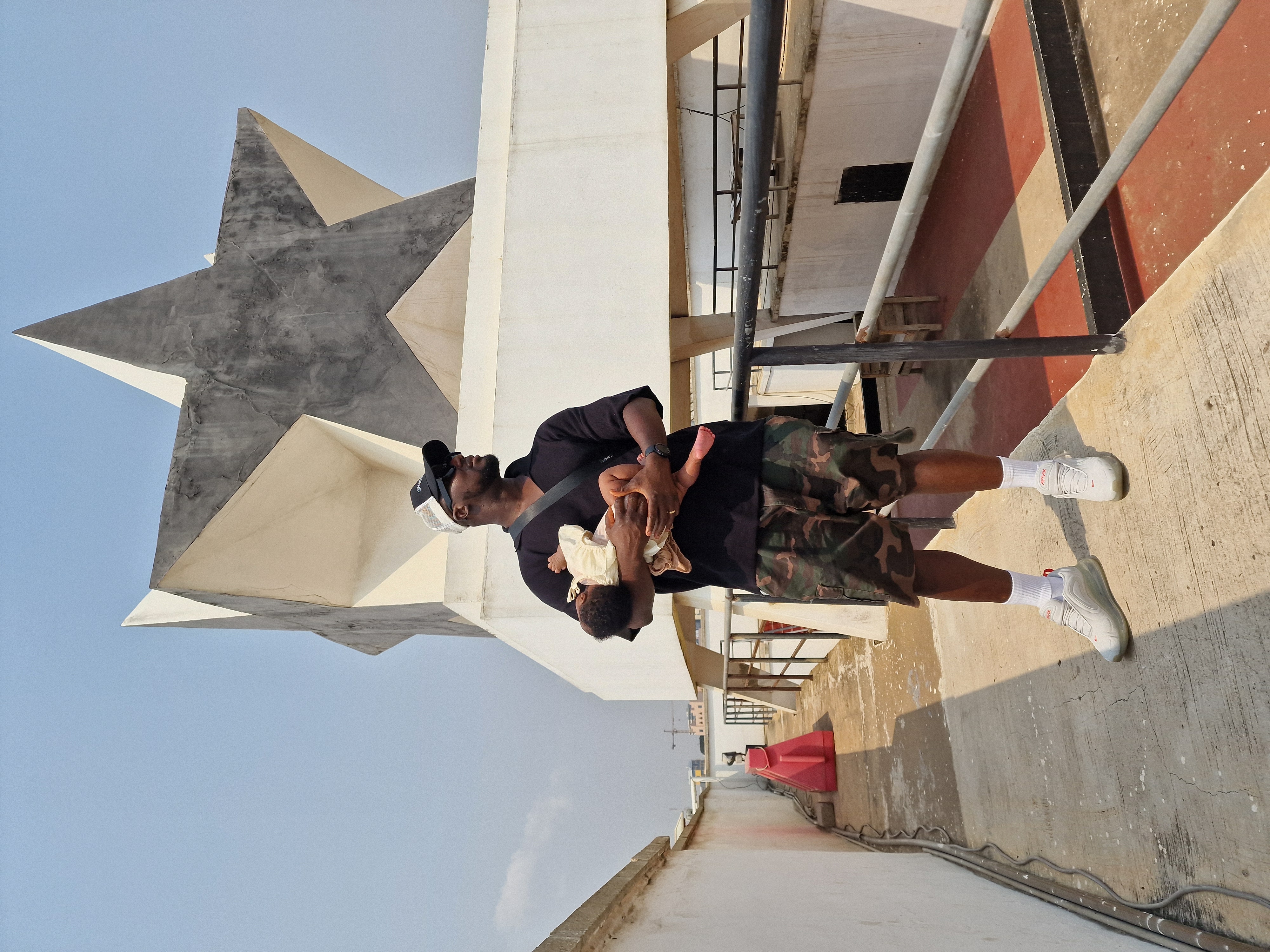 Our family under the Black Star, Independence Square, Accra
